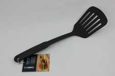 Egg Slice Utensil Slotted Turner Flip Chef Aid Black Nylon Kitchen Cooking Tools
