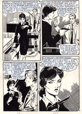 PANIQUE A WAKE PLANCHE ORIGINALE OSS 117 ADAPTATION BD ROMAN JEAN BRUCE page 160