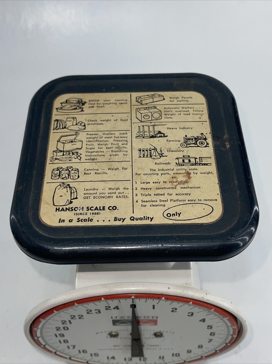Balance à Poisson Vintage Hanson Viking Jr. 25 Lbs Modèle 890 En état De Marche