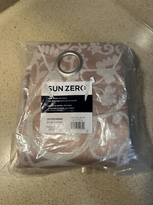 Sun Zero Lichtenberg One Panel Curtain 72in X 84 in Blush Color 