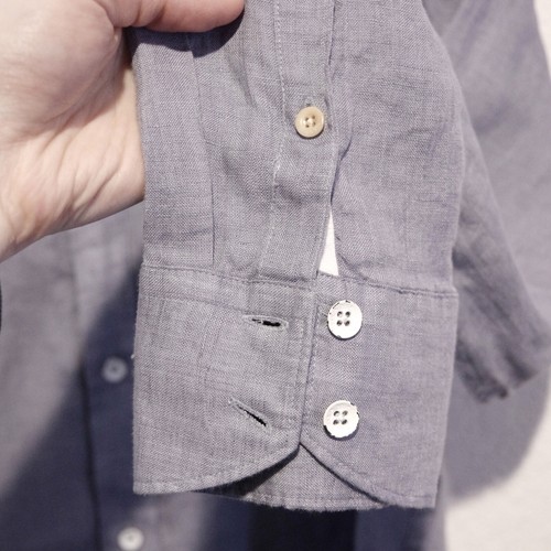 Rag & Bone Fit 2 Tomlin Linen Long Sleeve Shirt Men's XL Light Blue NWT - Picture 7 of 11