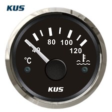 Black KUS Water Temperature Gauge Boat Car RV Engine Temp Meter