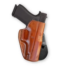 Leather OWB Paddle Holster Fits, Glock 48 With Out Rail .9mm 4.17" Barrel #1492#