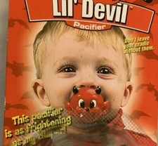 New BILLY BOB 2.5" Red Lil' Devil Pacifier