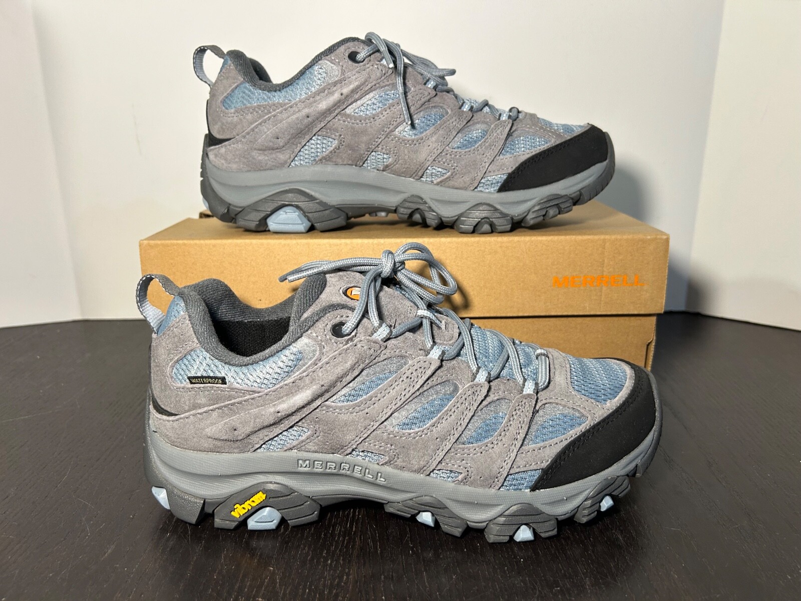 Scarpe da trekking Merrell Moab 3 impermeabili sneaker altitudine blu grigio donna 9