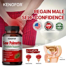Saw Palmetto Extract Improve Prostate Health Balance Hormone Levels 1-5 Bottles