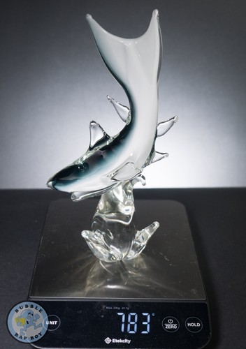 Murano Formia Vetri Di italienische mundgeblasene Hai Figur Kunstglas - Bild 7 von 7