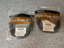 2 Black Box GigaTrue Cat. 6 Channel UTP Cbl RJ-45 Male RJ-45 Male 20ft Black  
