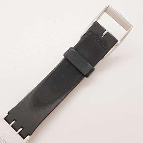 Reloj suizo Swatch ironía caja grande de aluminio con esfera negra modelo Swatch 2002 - Imagen 9 de 12