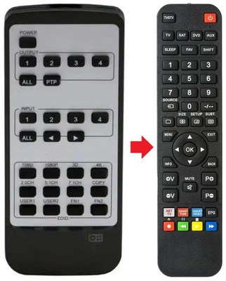 Fernbedienung geeignet für BLUSTREAM HMXL44KITV2