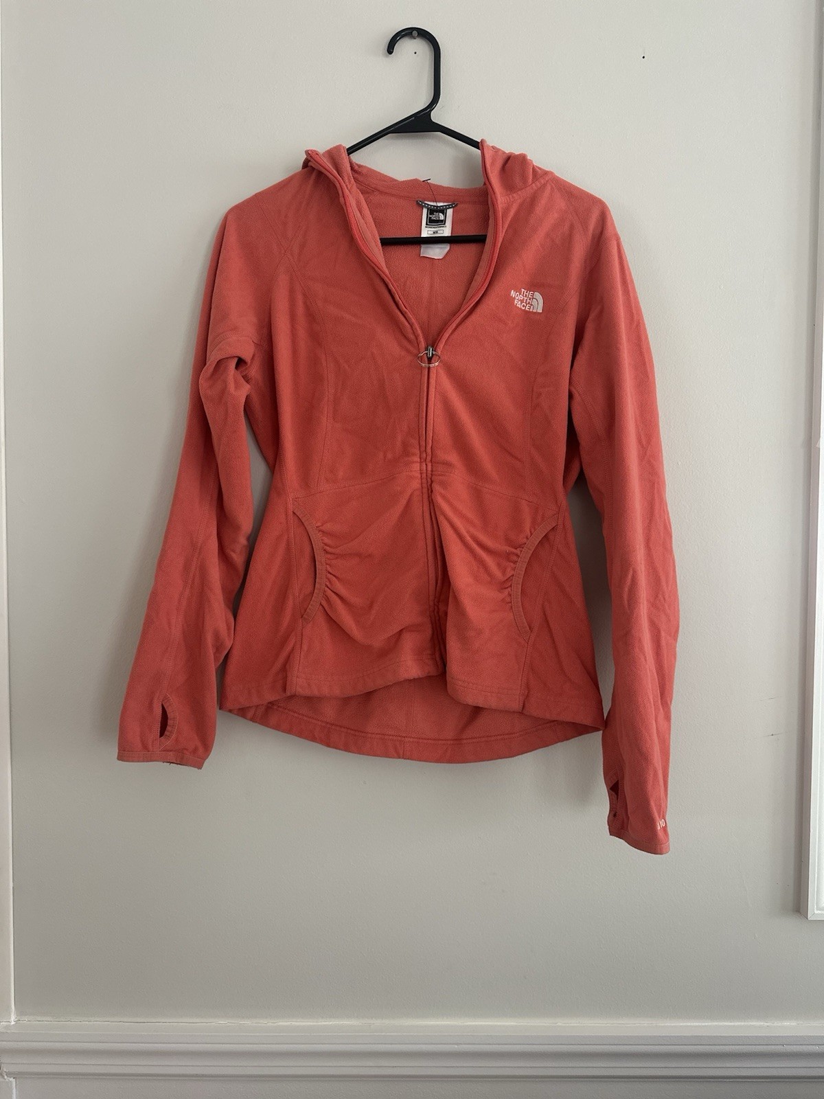North Face Womens Medium Zip Up Hooded Sweatshirt Jacket TKA 100