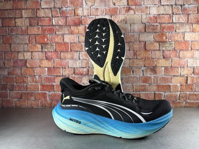 Puma Magnify Nitro 3 Mens Size 9 Medium D Black Speed Blue Running Sneakers 