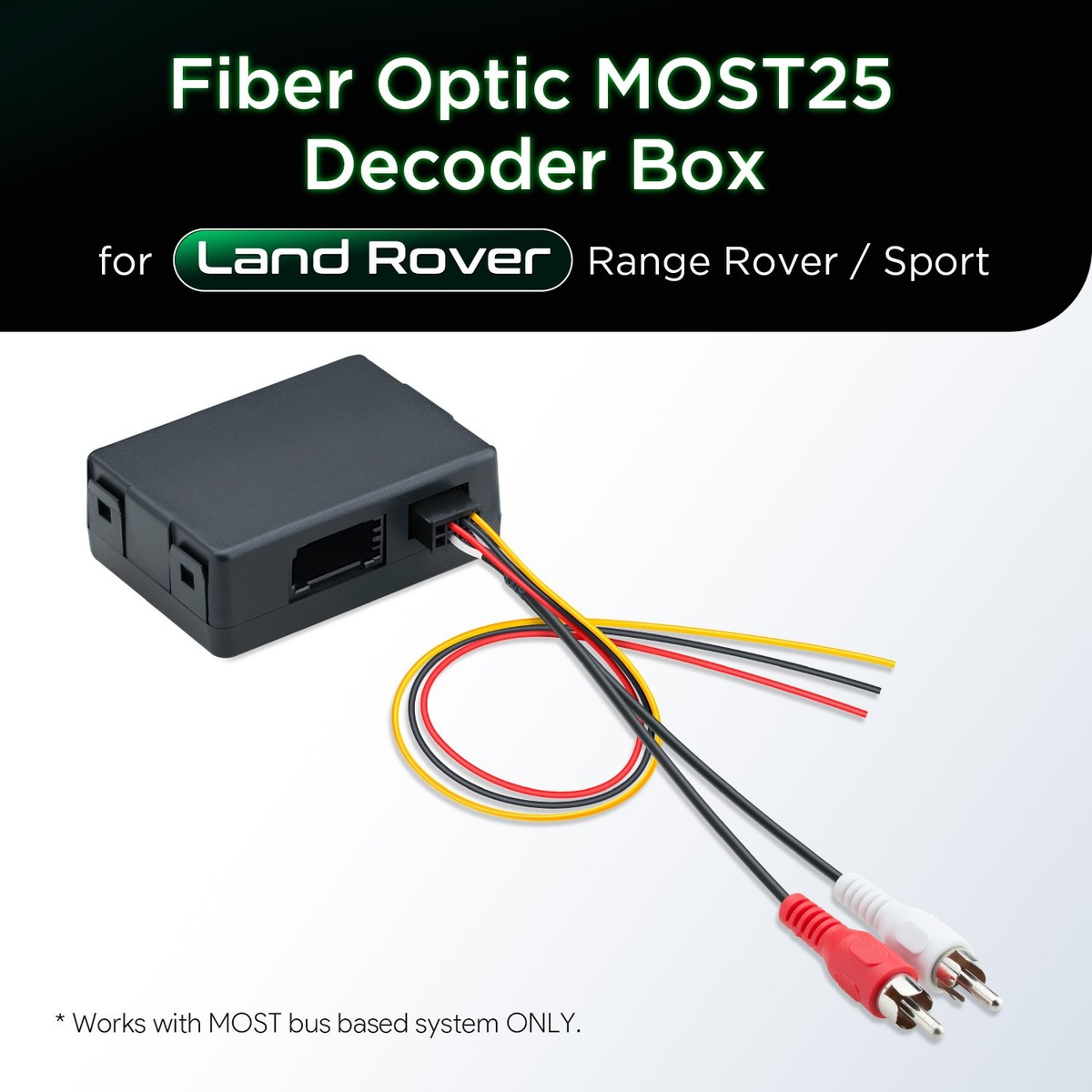 XTRONS Optical Fiber Adaptor Decoder Box for LAND ROVER Range