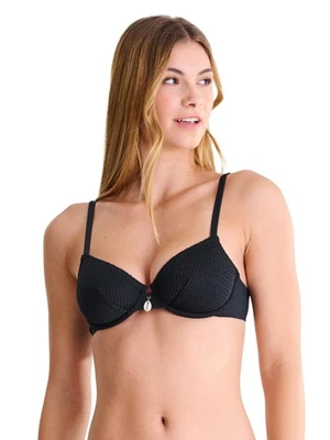 Lisca Bikini-Oberteil mit Bügel Calvi Gr. 38-44 B-E, Dahlia und Schwarz - Bild 1 von 4