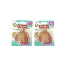 Playtex Nurser Naturalatch Latex Nipples Fast Flow 3-6M Drop-Ins 4 Nipples Total