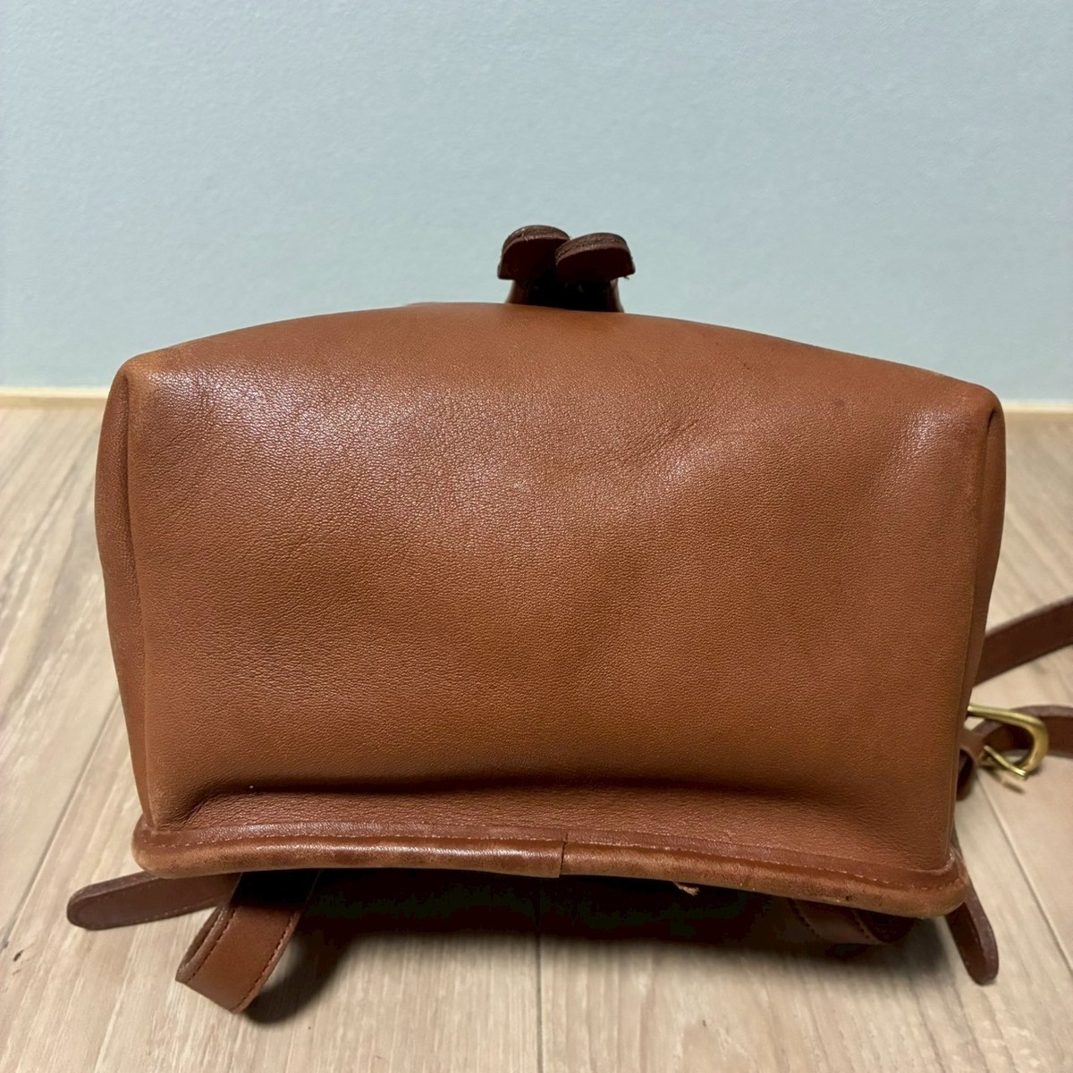 COACH 9960 Vintage Brown Leather Mini Backpack Turnlock Rare