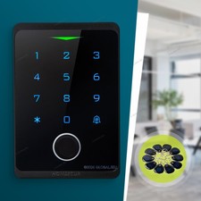 HOMSECUR Outdoor RFID Card Reader Keypad Access Touch Panel Door Entry Control