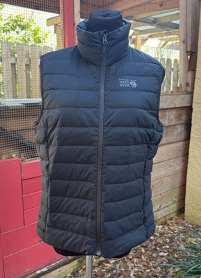 Mountain Hardwear Deloro Down Vest Women's Medium Black Gorpcore Warm New