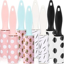 8 Pcs Mini Lint Roller Bulk for Pet Hair and Clothes