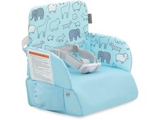 Evolur Snug Packsack 2-in-1 Portable Booster Seat and Travel Bag Sky Blue