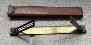 Vintage Keuffel & Esser Alidade Surveying Instrument w/ Leather Case