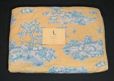 Vintage Pottery Barn Kids Woodland Toile Farm Animals Baby Toddler Quilt Blanket