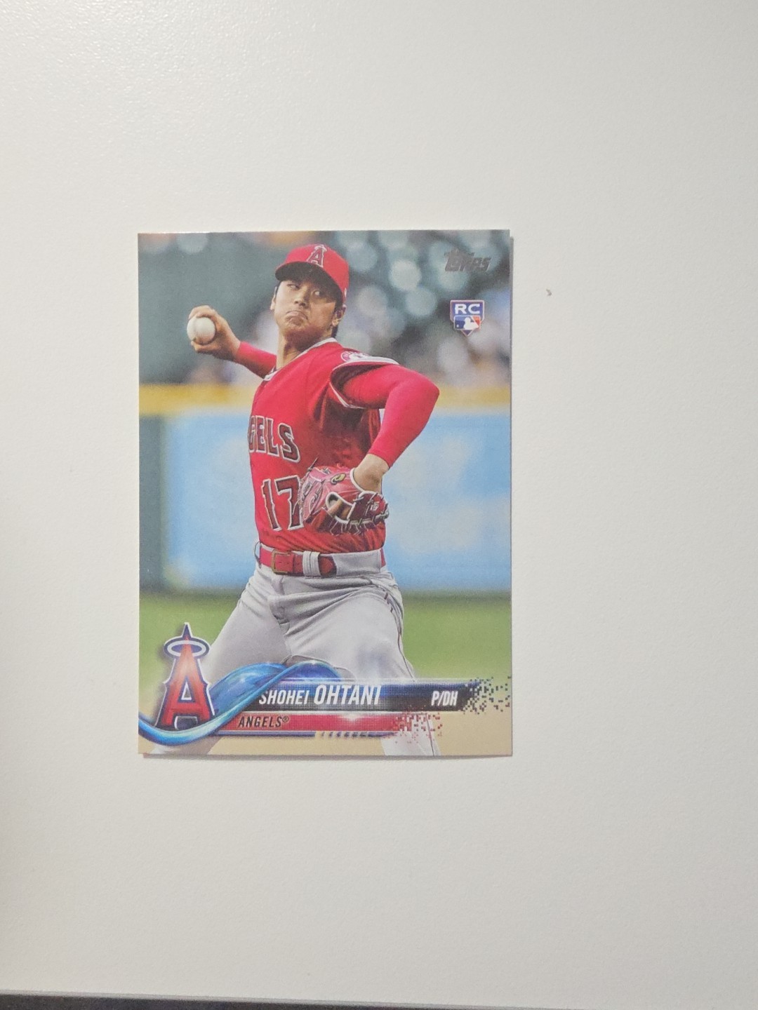 2018 Topps Update Series - Shohei Ohtani #US1 Pitching, Red Jersey (RC)