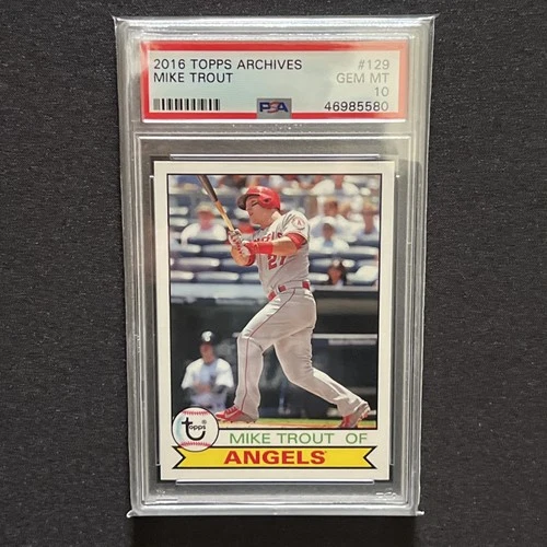 2016 Topps Archives - 1979 Design Mike Trout #129 Angels PSA 10 Angels MVP