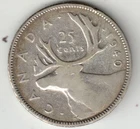 1940 George VI Silver Quarter