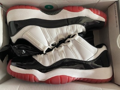 Jordan Air Jordan 11 Low Top Unisex Adult Sneaker Size 8 White/Black/Red