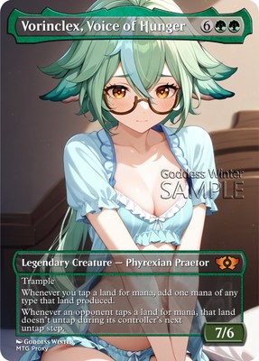 MTG - Vorinclex, Voice of Hunger - Fanart Borderless Style - EDH / Playtest