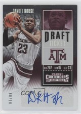 2016-17 Panini Contenders Draft Picks College Ticket 97/99 Danuel House Auto u7w