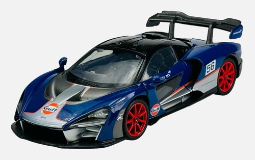 MOTOR MAX - McLAREN Senna azul oscuro naranja - GULF - 1/24 - MMX79668
