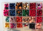 Large Lot Mixed Beads Wood Plastic Porcelain Findings Jewelry Making — photo 2