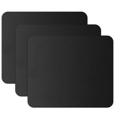 JIKIOU Mouse Pad with Comfortable Edge, 3 Pack Medium, 3pack-240x200x3mm