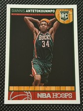 2013 Panini NBA HOOPS Giannis Antetokounmpo Rookie Card #275. rookie card picture