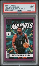 2024 PANINI DONRUSS NET MARVELS PRESS PROOF PURPLE #18 ZION WILLIAMSON PSA 9