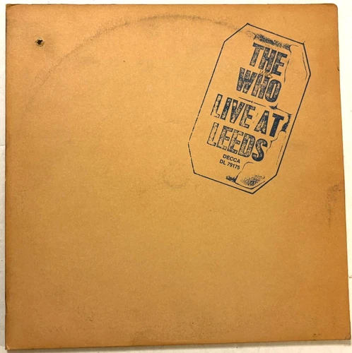The Who Live Leeds DL 79175 Stereo Decca Inserts Vintage 1970 LP Vinyl  NM