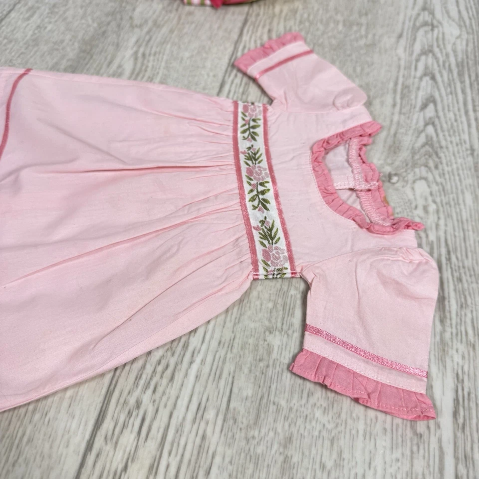 Conjunto de traje de reunión American Girl Doll Caroline 1812 bolso, vestido, zapatos y sombrero Foto 3 de 4