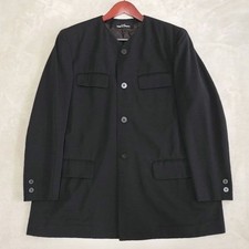 USED 80S TRICOT COMME DES GARCONS COLLARLESS JACKET NO AD MARKING GOOD