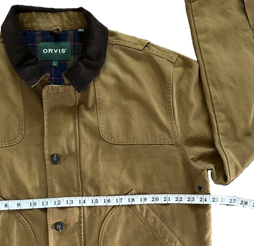 Orvis Men's Brown 1856 Field Coat Barn Chore Ranch Workwear Jacket Size Large  image 6