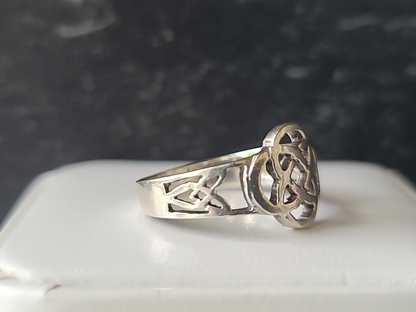 925 Sterling Silver Knot Statement Ring, SIZE US … - image 2