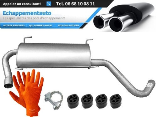 Silencieux arriere Fiat Ducato 2.2 JTD pot d echappement de remplacement pour le controle technique
