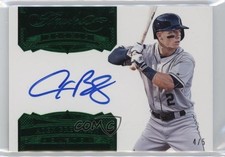2017 Panini Flawless Rookie Signatures Emerald 4/5 Alex Bregman Auto 6fs