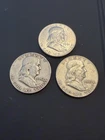 Franklin Half Dollar 90% Silver Circulated Random Date US Coin