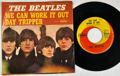 Beatles - We Can Work It Out / Day Tripper - 1965 Capitol 7'' Scranton PS - HEAR