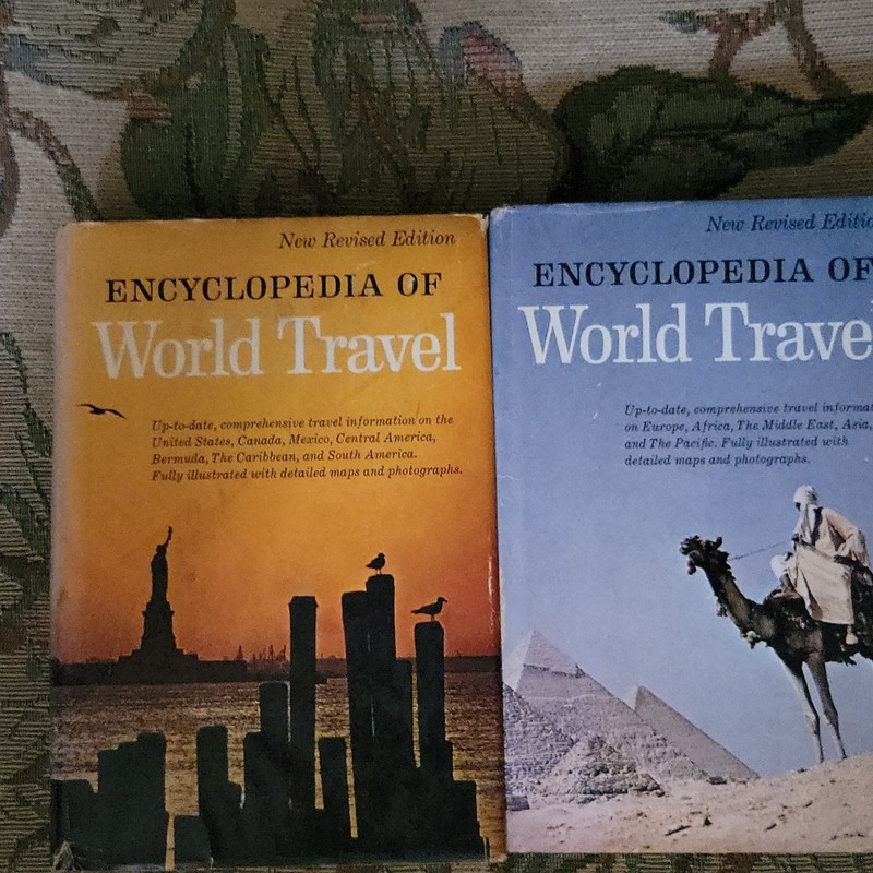 Encyclopedia of World Travel New Revised Ed Vol I & II HC Doubleday 1967