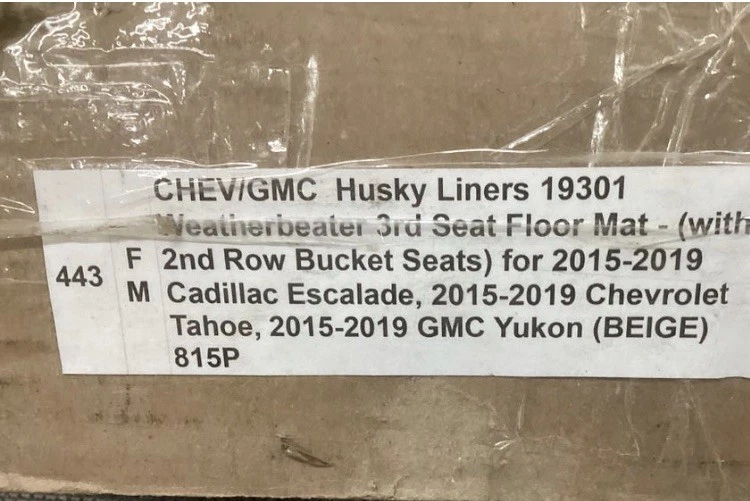 Forro de piso Husky 19301 para vehículos Chevy y GMC: Escalade, Tahoe y Yukon Foto 2 de 2