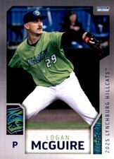 2025 Lynchburg Hillcats Choice 11 Logan McGuire Kennesaw Acworth Georgia NM Card