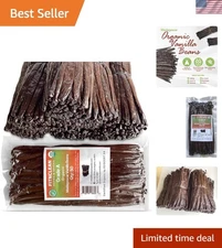 50 Organic Grade A Madagascar Vanilla Beans. Certified USDA Organic for Extra...